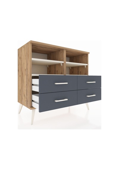 Hyperion Şifonyer 4 Raflı 4 Çekmeceli 88x44x80 Çam-aytaşı/antrasit Aytaşı/antrasit Hyperion Şifonyer 4 Raflı 4 Çekmeceli 88x44x80 Çam-aytaşı/antrasit Aytaşı/antrasit