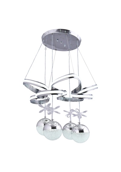 Farah Modern Teklı Led Krom Sarkıt Avize,3 Renk Yanabilen Modern Avize,salon Led Avize