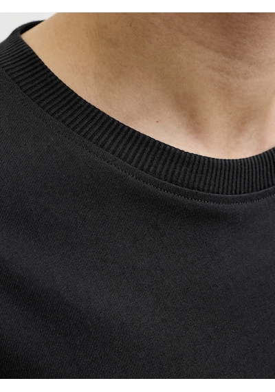 Jack & Jones Erkek Gögüs Baskili Bisiklet Yaka Tisört - Corals - 12288345 Siyah