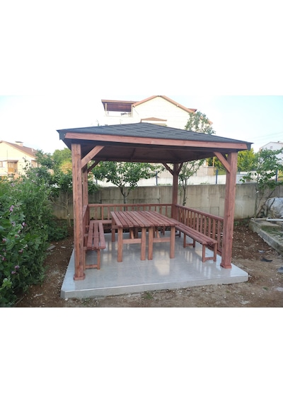 Şen Mobilya Bahçe Kamelyası Pergola P043 Maun