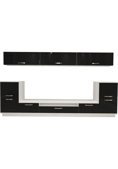 Decoraktiv Trendstyle 9 Slm Tv Ünitesi Tv Sehpası Beyaz - Siyah