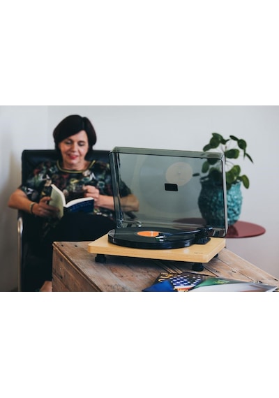 Lenco L-30Wd Ahşap Usbli Mp3E Kayıt Özellikli Plak Çalar Pikap