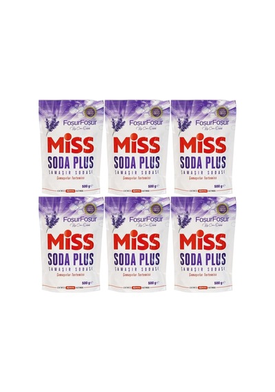 Soda Plus Çamaşır Sodası 500 Gr Lavanta 6 Lı Set Toplam 3000 Gr