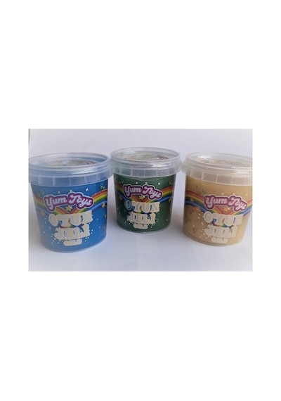 Yumtoys Gold Serisi Slaym - Hazır Slime 3 Renk 3 Kutu 140x3 Gr Gümüş, Sarı, Mavi