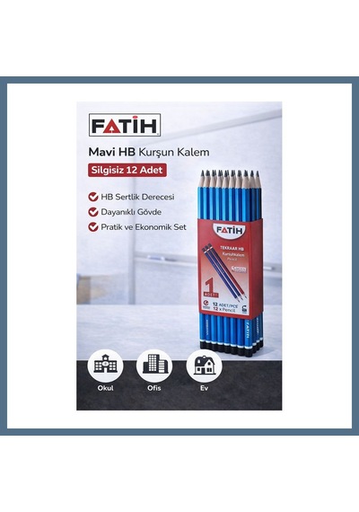 Buradabulabilirsin Fatih Mercanlı 12010 Hb Kurşun Kalem 12 Adet Bbz