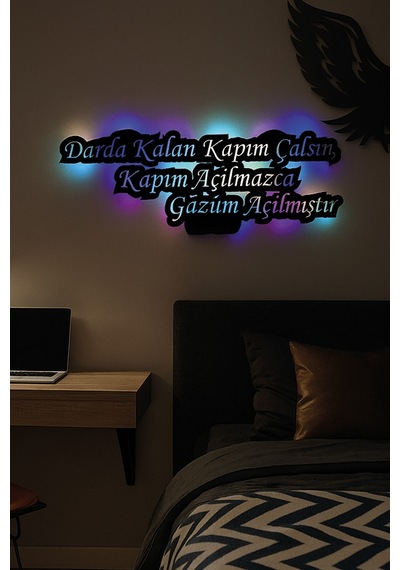 Led Işıklı Kişiye Özel Yazılar Dekoratif Tablo Duvar Dekorlu Gece Lambası Çok Renkli - 787184651 Çok Renkli Led Işıklı Kişiye Özel Yazılar Dekoratif Tablo Duvar Dekorlu Gece Lambası Çok Renkli - 787184651 Çok Renkli