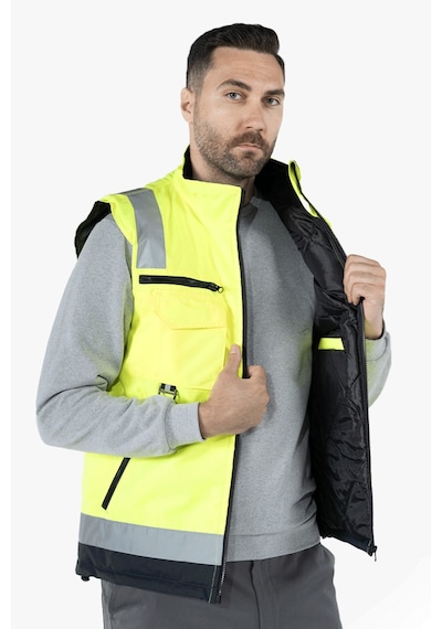 İş Yeleği Anorak Reflektörlü Fosforlu Oxford