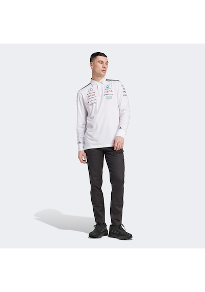 Adidas Mercedes Amg Petronas Formula One Team Erkek Beyaz Motorsport Sweatshirt Jx0757