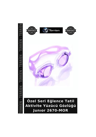 Özel Seri Eğlence Tatil Aktivite Yüzücü Gözlüğü Junıor 2670-mor