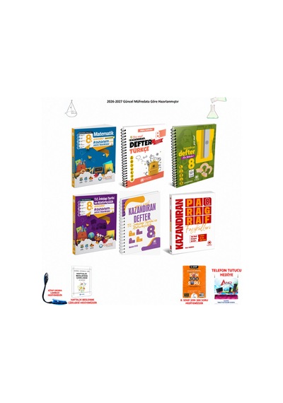Çanta 8. Sınıf Lgs Tüm Dersler 230 6 Kitap Seti