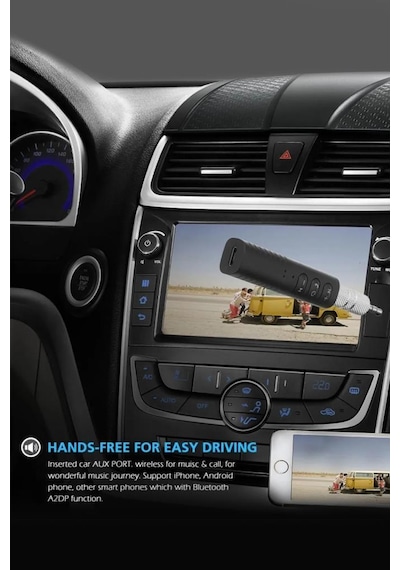 Torima Ts-03 Siyah Bluetooth Aux Araç Kiti Samsung Htc Lg Huawei Iphone Mp3 Çalar