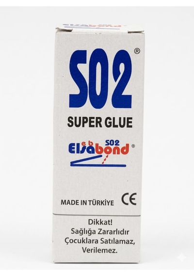 Elsabond S02 Süper Hızlı Yapıştırıcı 20 Gr - Güçlü Siyanoakrilat Japon Yapıştırıcısı - Çok Amaçlı Anında Sabitleme