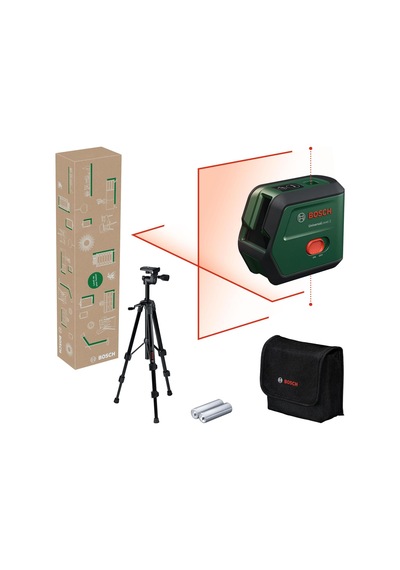 Home And Garden Universallevel 2 Çapraz Çizgi Lazeri Set Tripod, 2 X Pil Aa , Yumuşak Saklama Çantası İle