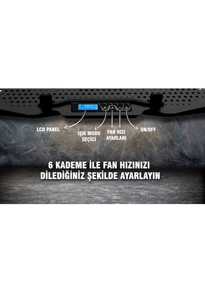 Inca INC-606TGS Arrax Çift Fanlı 13" - 17" Notebook Soğutucu