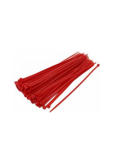 Tek-iş Kablo Bağı Cırt Kelepçe 200 Mm X 2.5 Mm Kırmızı 20 Adet