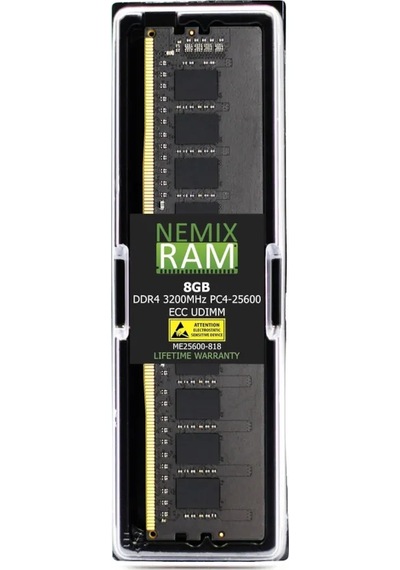 Nemıxram 8gb Ddr4 3200mhz Cl22 Ecc Udımm Sunucu Ram Me25600-818