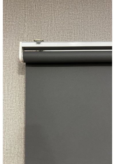 Stor Perde Ithal Mat Polyester Antrasit P1090 Antrasit Gri