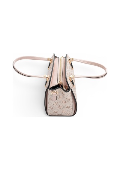 Silver & Polo Silver Polo Pembe - Pudra Monogram Kadın El Çantası Sp1136