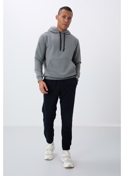Tommy Life Gri Melanj Pamuklu Kalın İçi Tüylü Yumuşak Dokulu Comfort Fit Nakışlı Erkek Sweatshirt - 88419 GRİ MELANJ Tommy Life Gri Melanj Pamuklu Kalın İçi Tüylü Yumuşak Dokulu Comfort Fit Nakışlı Erkek Sweatshirt - 88419 GRİ MELANJ