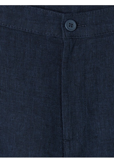 Lcwaıkıkı Classic Lacivert Regular Fit Keten Karışmlı Erkek Şort
