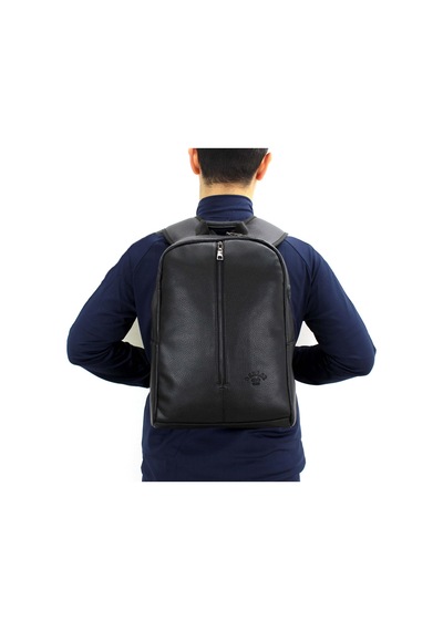 Unisex Kulaklık Çıkışlı Dosya Evrak ve 15 inç Laptop Bölmeli Sırt Çantası Siyah Renk