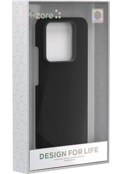 Xiaomi Mi 14 Kılıf M-safe Şarj Özellikli 600d Zore Krek Karbon Kapak Siyah