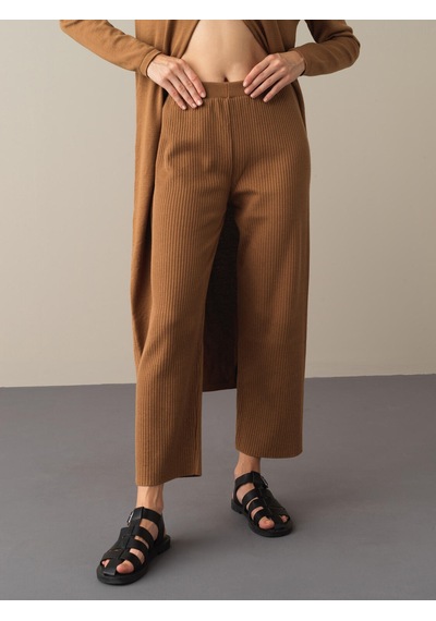 Xint Camel Regular Fit Pamuklu Triko Pantolon 850861