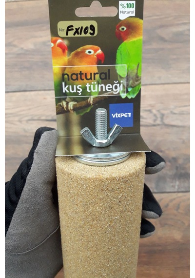 Pedikür Kumlu Silindir Papağan Tüneği 26 Cm - Fx119 Macaw, Kakadu