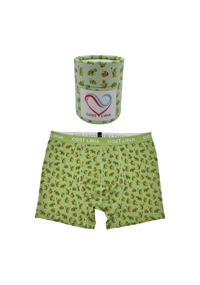 Gost Liria Tortoise Desenli Erkek Boxer Yeşil