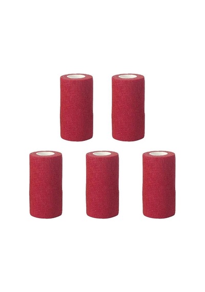 Sayberk Kendinden Yapışkanlı Bandaj Kırmızı 10 CM x 4.5 M 5'li