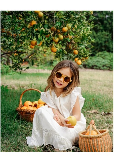 Olivio&co Classic Round Junior Güneş Gözlüğü - Citrus Yellow Çok Renkli