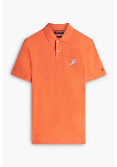 Tommy Hilfiger Th Erkek Script Regular Turuncu Polo Yaka T-shirt-16259