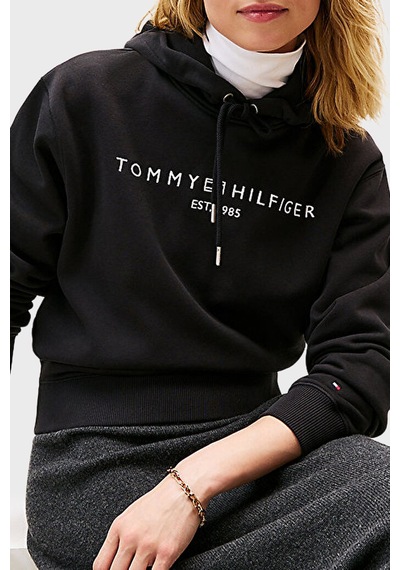 Tommy Hilfiger Bayan Sweat Ww0ww43598 Bds Siyah Siyah