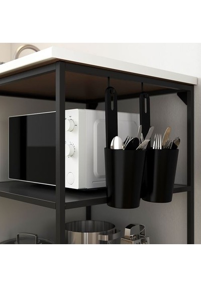 Ikea Enhet Açık Raf Ünitesi, Antrasit, 40x60x75 Cm