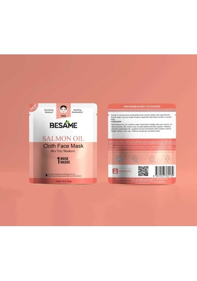 Besame Somon Yağlı Kağıt Yüz Maskesi 10 x 15 ML