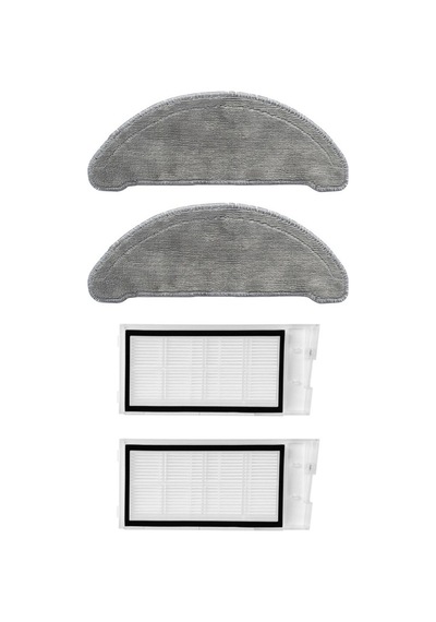 Roidmi Eve Plus Uyumlu Yedek Hepa Filtre Ve Mop-4 Parça