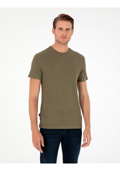 Pierre Cardin Erkek Haki Tişört Basic 50280967-vr027 Haki