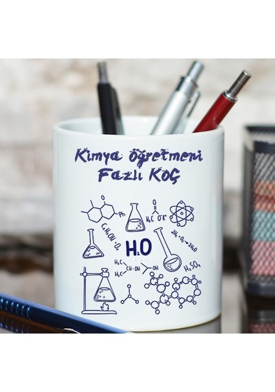 Kimya Öğretmenine Öğretmenler Günü Hediyesi Isimli Kalemlik