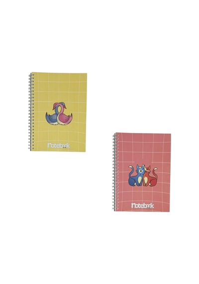 A5 Spiralli Konsept Defter 40 Yaprak 4'lü Tamamı Çizgisiz