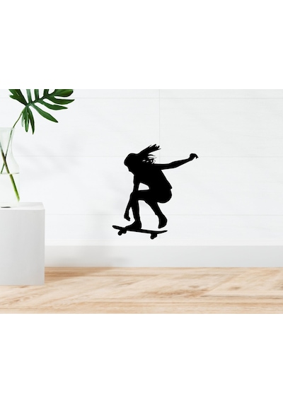 Bk Home Kaykaycı Tasarımlı Duvar Sticker-1