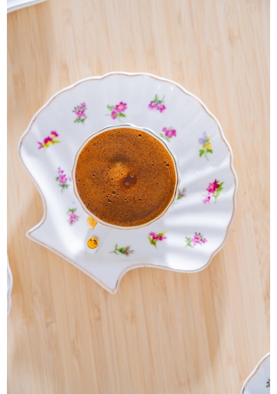 Acar Ladurée 6 Kişilik Kahve Fincan Takımı - 75 Ml Renkli