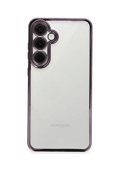 Samsung Galaxy Uyumlu, S24 Fe Kılıf Lensli Silikon - Mor