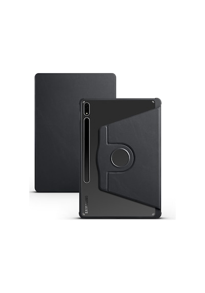 Galaxy Uyumlu Tab S7 Plus T970 Kılıf Termik Kalem Bölmeli Dönebilen Standlı Kılıf