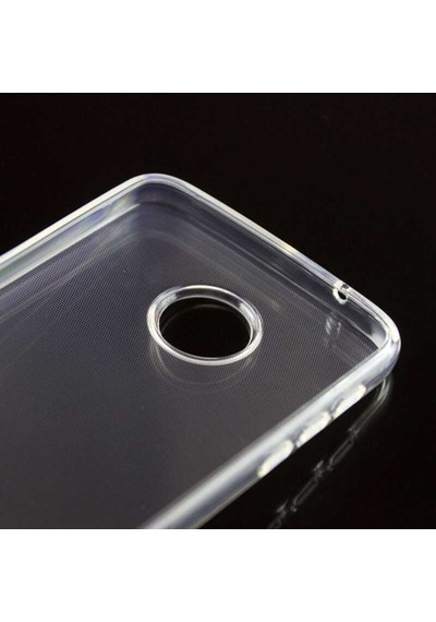 Lenovo Moto Z Play Kılıf Zore Şeffaf Ince Ve Esnek Süper Silikon Renksiz