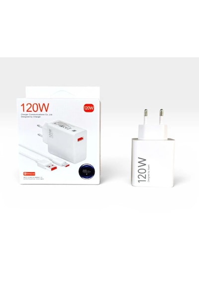 Wi 120w Type-c Saliseli Turbo Şarj Aleti Beyaz