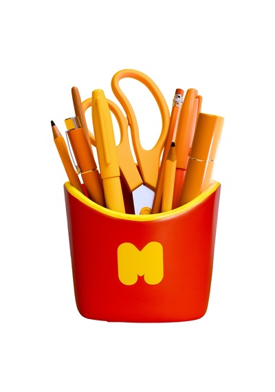 Mustard Fries Seramik Kalemlik Çok Renkli