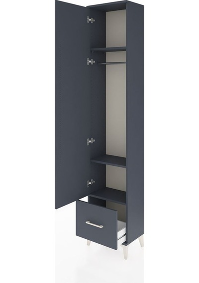 Arges Dolap 3 Raflı Tek Çekmeceli Tek Askılı 44x30x221 Antrasit-antrasit Aytası Arges Dolap 3 Raflı Tek Çekmeceli Tek Askılı 44x30x221 Antrasit-antrasit Aytası
