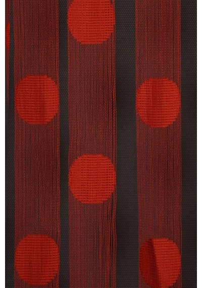 Puanlı Model Kırmızı Renk Hazır Ip Perde 300x270 Cm