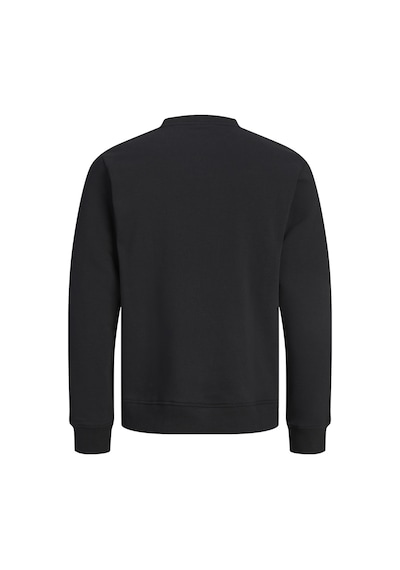 Jack & Jones Erkek Gögüs Baskili Bisiklet Yaka Sweatshirt - Aero - 12298492 Siyah