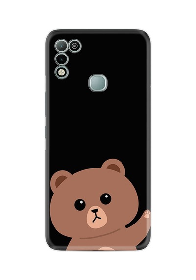 Infınıx Hot 11 Play Kılıf Resimli Desenli Silikon Platinium Series Hello Bear 1905